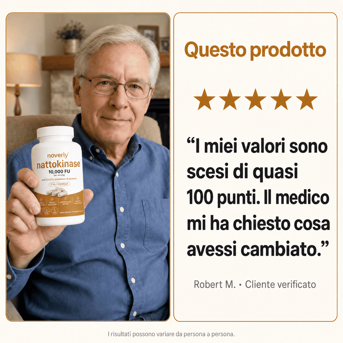 Nattokinasi alla massima potenza 10.000 FU — Supporto per la circolazione
