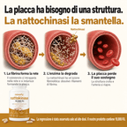 Nattokinasi alla massima potenza 10.000 FU — Supporto per la circolazione